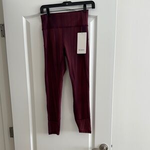 Lululemon Burgundy Leggings